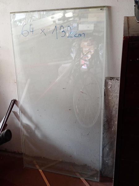 Tabule skla z lodžie