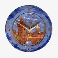 Hodiny Karlův most modré větší