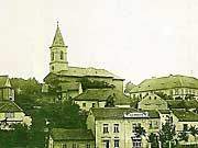 Liboc - Kostel a Pelikánova ulice.